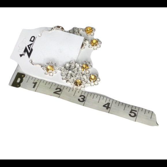 Zad silver dangling earrings with topaz stones - Picture 2 of 7